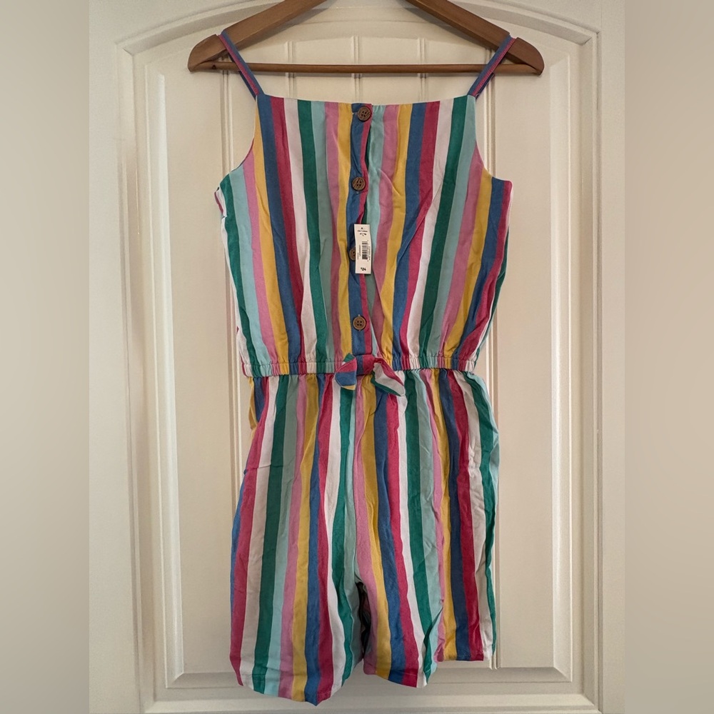 Joe Fresh rainbow Striped Romper shorts (14years)